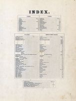Table of Contents, York County 1872
